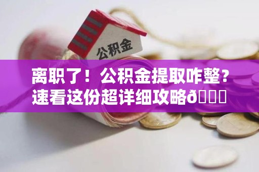 三明离职了！公积金提取咋整？速看这份超详细攻略😎